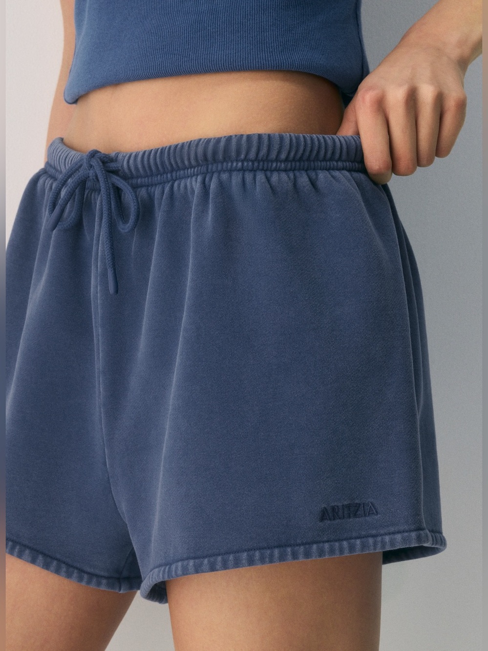 Aritzia Blue Sweat Shorts